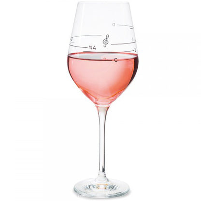 Glass of Music Wine Glass