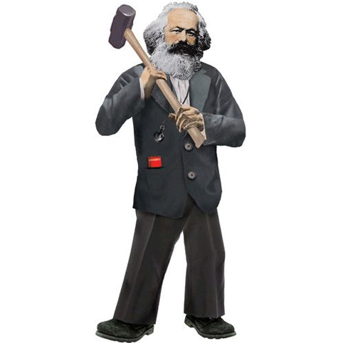 Karl Marx Shaped Card
