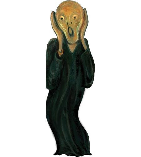 Munch's The Scream Shaped Card
